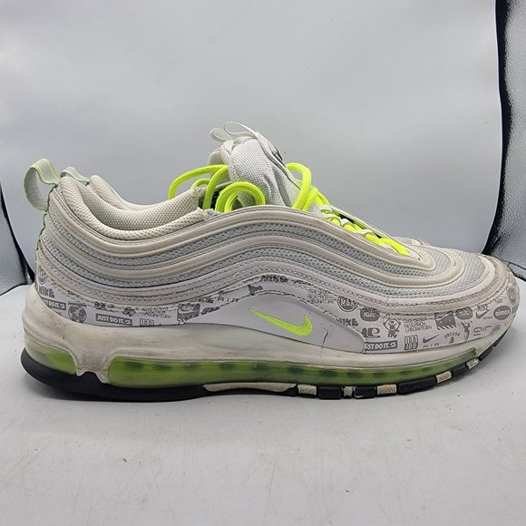 Nike Air Max 97 Mens 11.5 White Reflective All Over Logo Sneaker Shoe DH0006-100 main image 10